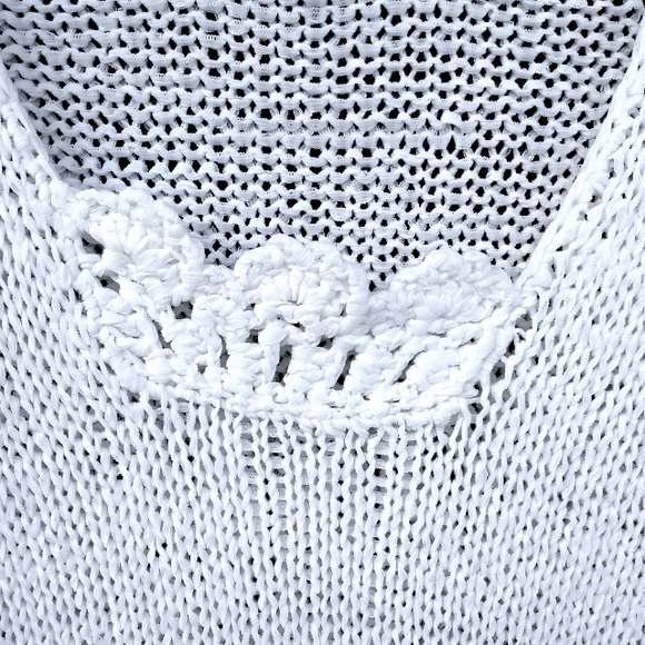 SYDNEY EASTON SWEATER OPEN KNIT TUNIC LONG SLEEVED - Picture 2 of 8